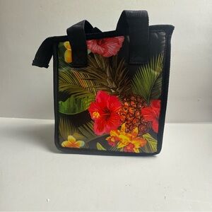 Hawaiian Floral Insulated Lunch Tote Bag - Small